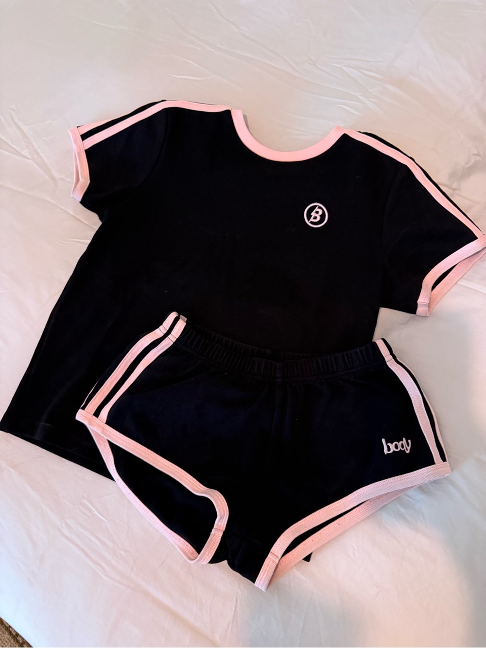 Body by Raven Tracy Soccer Set Size M - Black/Pink